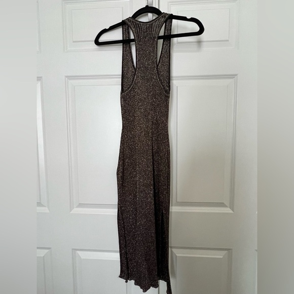BCBGMaxAzria Metallic Black Maxi Dress - Picture 2 of 5